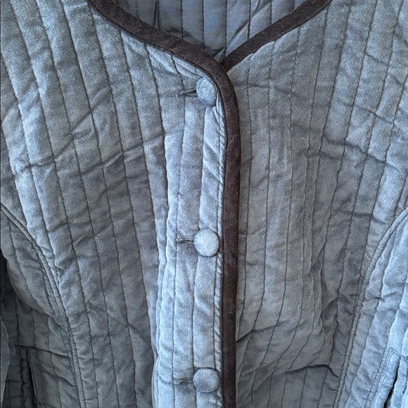 NWOT Free People Natalia Velvet Jacket in Indigo Blue, XL - Picture 7 of 10